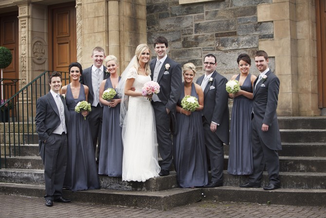 grey petrol wedding theme